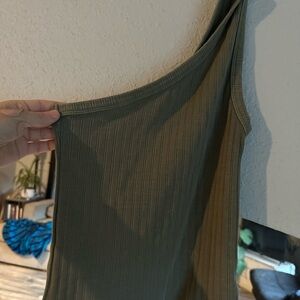 American Eagle Outfitters Sage Ribbed Tank